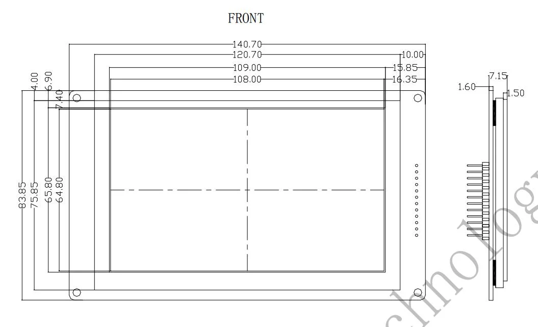 5 Inch 800*480 Spi Interface Ra8873 or Lt7381 Capacitive Touch Screen