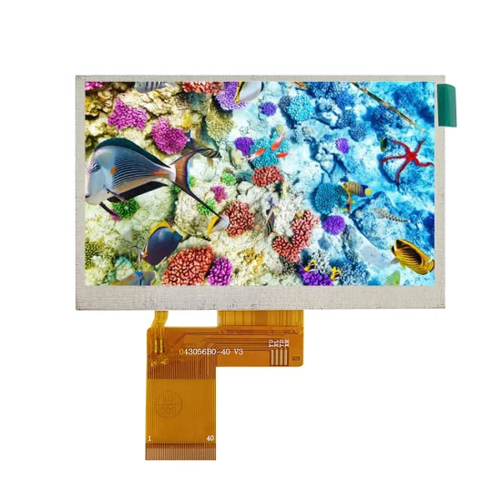 Pantalla LCD de 4,3 pulgadas con visualización IPS de 800x480 RGB de 40 pines CTP o Rtp opcional para uso industrial/médico/equipo/automático